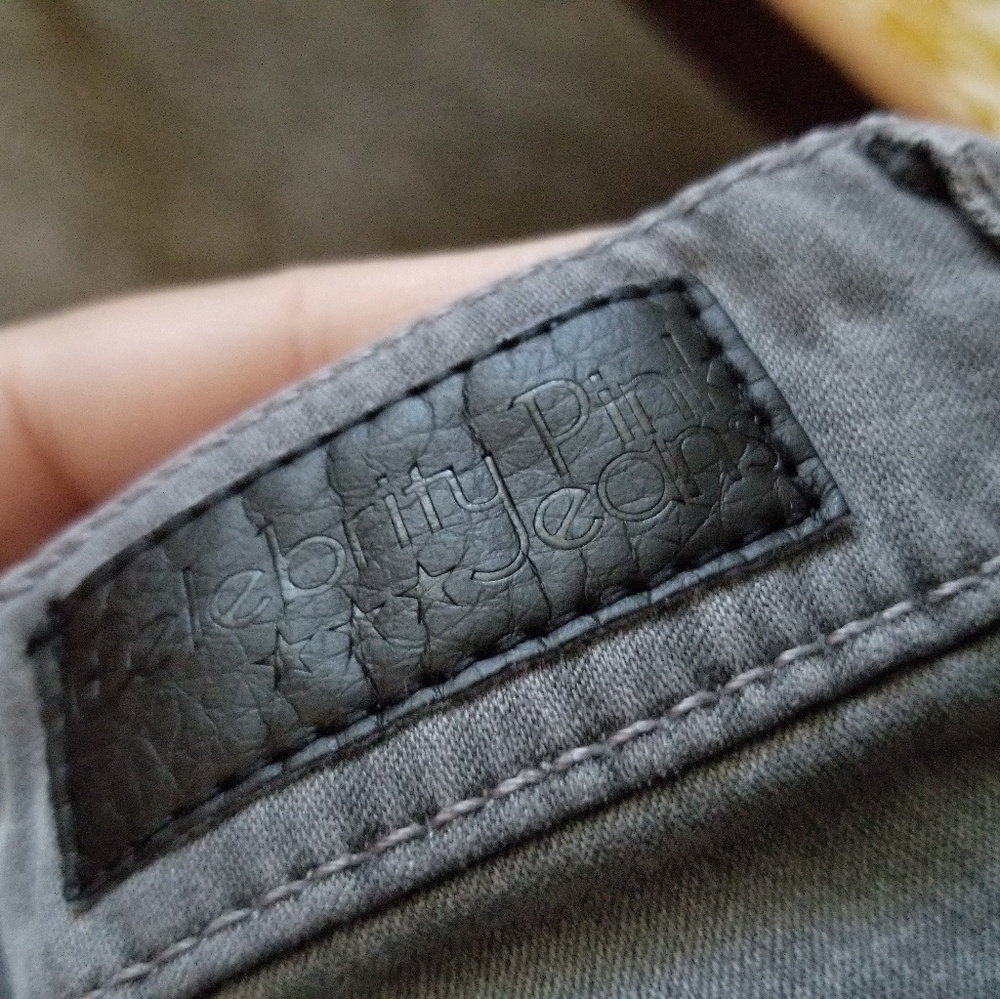 Girls Size 0 Celebrity Pink Skinny Jeans Faded Gra